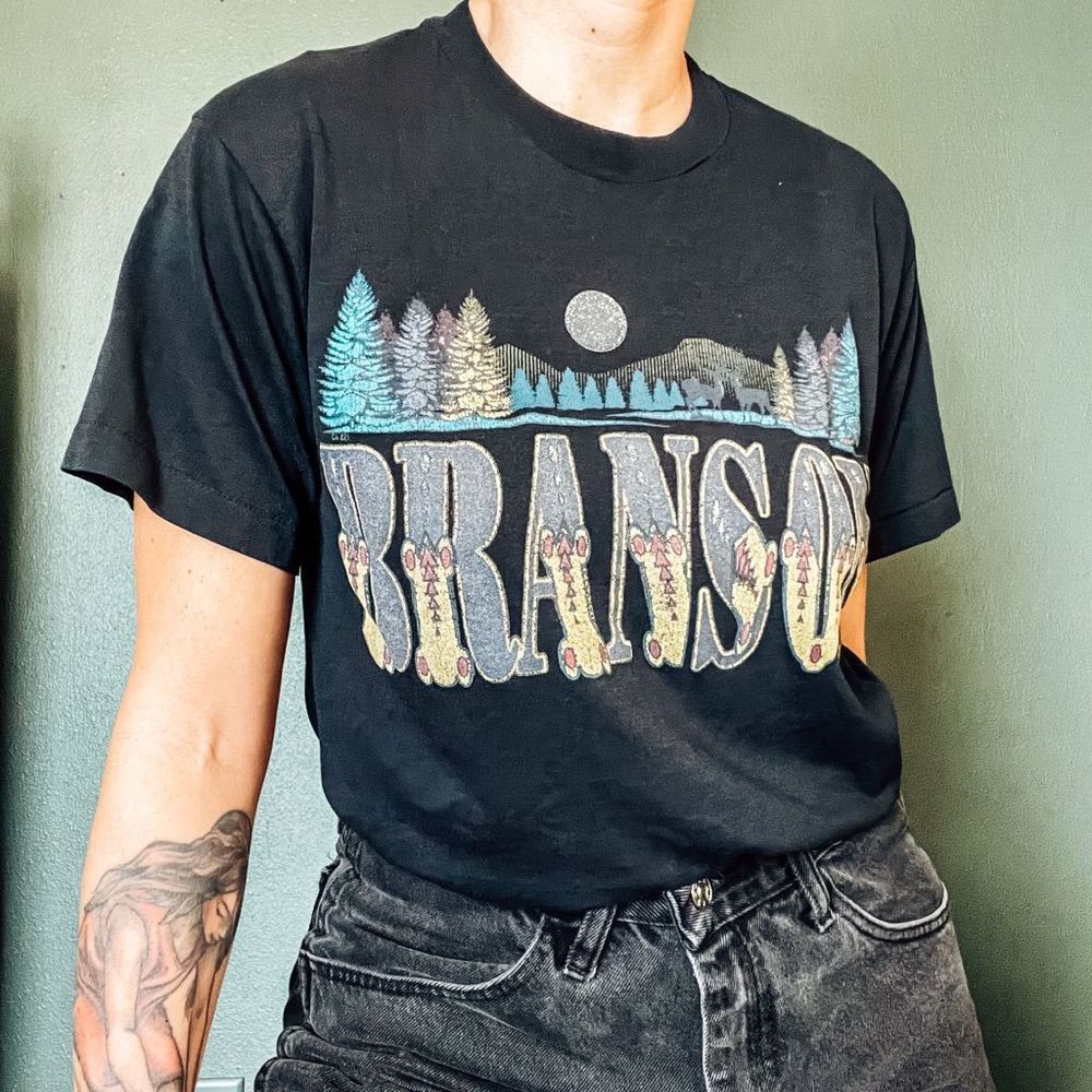 Vintage Branson Missouri Single Stitch Soft Thin Black Short Sleeve T-Shirt